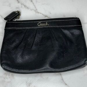 Coach Black Wristlet Wallet Y2K Vintage Leather Wristlet 00’s 2000’s 90’s